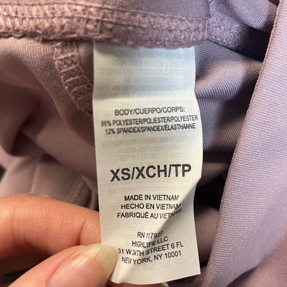 Reebok Mauve 7/8 Leggings, Size xs - Picture 6 of 8